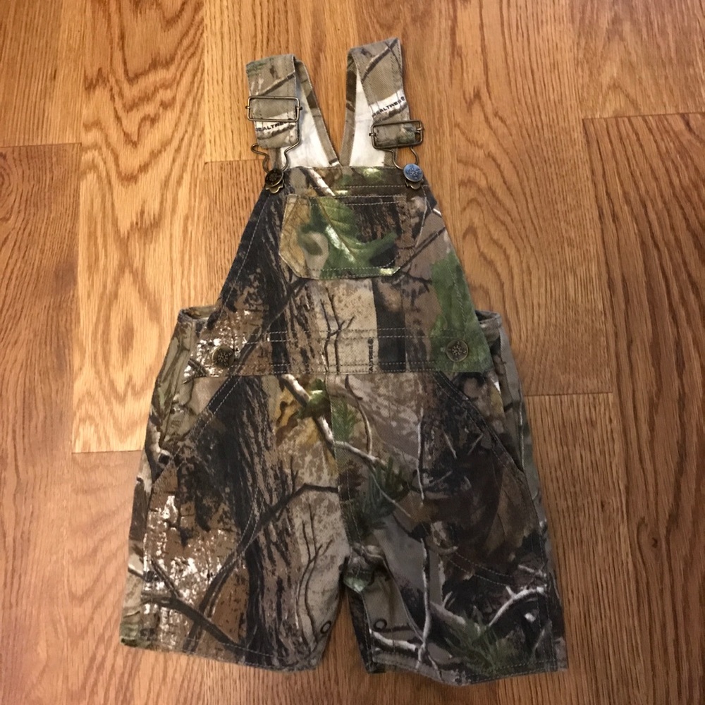 Camo short overalls
